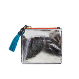 Silver tiny tassel pouch