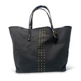 CHARCOAL STUD CANVAS TOTE