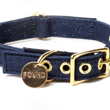 Denim Cat & Dog Collar Designed By Found My Animal - Blue Denim