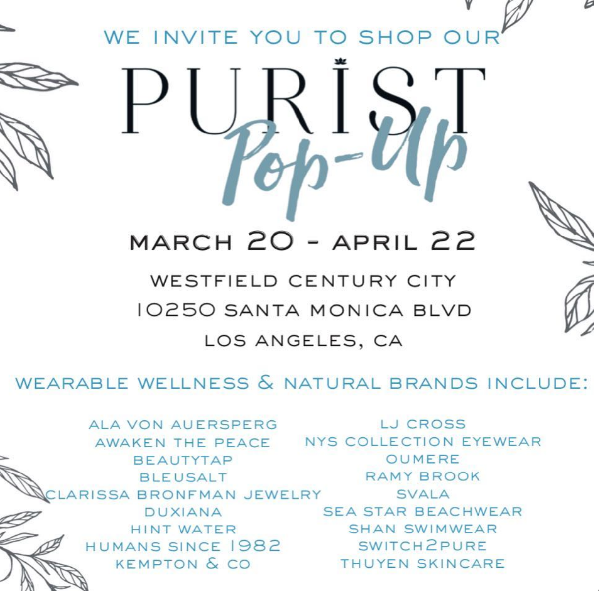 See + Shop the Kempton & Co. Collection at the PURIST POP UP!