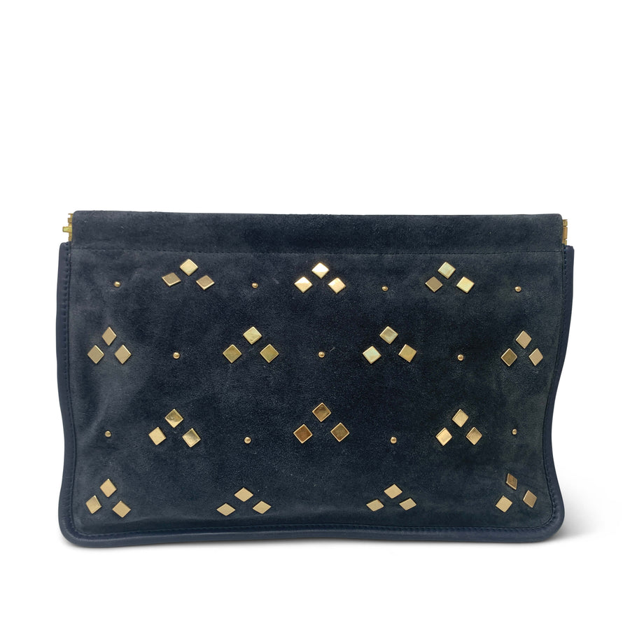 SAMPLE - WASHED NAVY STUD SNAP CLUTCH