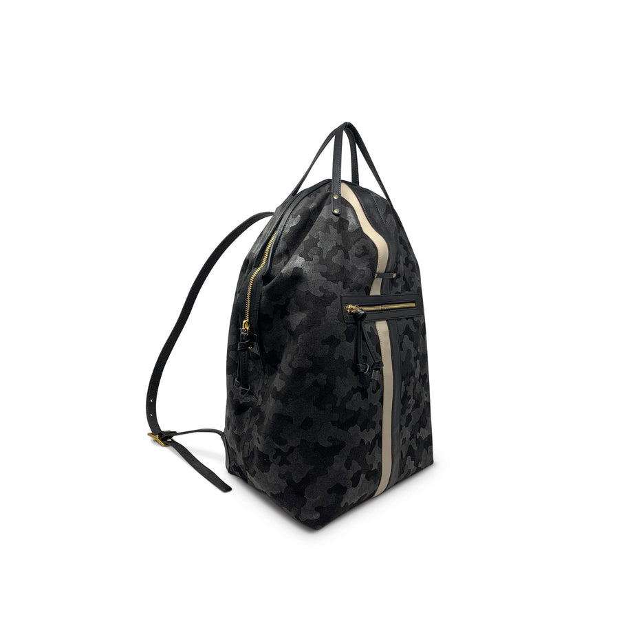 SAMPLE - Black Camo Canvas  Backpack