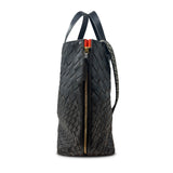 Bantham Tote - Black Threaded Weave