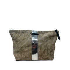 Large Postal Silver Stripe Pouch