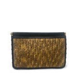 Snap Clutch - Glazed Raffia