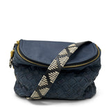 Mini Windbourne Crossbody - Steel Blue Crossweave