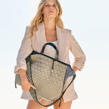 Bantham Tote - Sand Threaded Weave