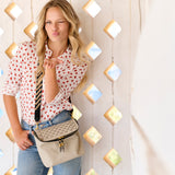 Mini Rough Night Crossbody - Chalk Lazer Criss Cross