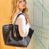 Slim Taunton Tote - Black Mesh