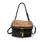 Mini Rough Night Crossbody - Caramel Shearling