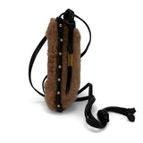 Mini Sling Phone Crossbody - Caramel Shearling
