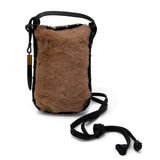 Mini Sling Phone Crossbody - Caramel Shearling