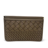 Snap Clutch - Fog Threaded Weave