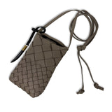 Mini Sling Phone Crossbody - Fog Threaded Weave