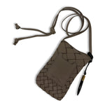 Mini Sling Phone Crossbody - Fog Threaded Weave