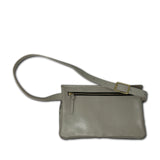 Olivia Belt Bag - Chalk Double Diamond Perf SAMPLE