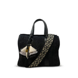 Ella Bag - Black Raffia SAMPLE