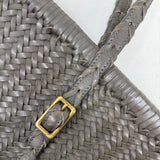 SMOKE WOVEN LEATHER TOTE SAMPLE