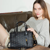 Ella Bag - Black Quilted Stud (Small)