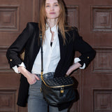 Mini Rough Night Crossbody - Black Quilted Stud