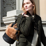 Richmond Bucket Bag - Caramel Shearling