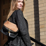 Mini Rough Night Crossbody - Caramel Shearling