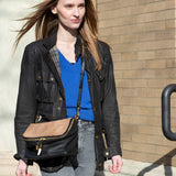 Mini Rough Night Crossbody - Caramel Shearling
