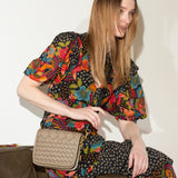 Mini Mia Crossbody - Fog Threaded Weave