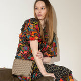 Mini Mia Crossbody - Fog Threaded Weave