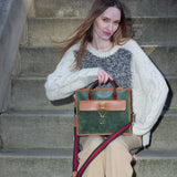 474 Holdall - Olive Suede