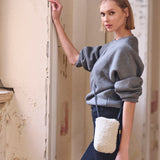Mini Phone Sling - Natural Shearling