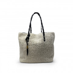 Natural Luxe Shearling Tote