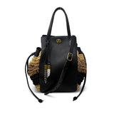 Large Ascot Crossbody - Striped Raffia