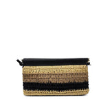 Cheltenham Clutch - Striped Raffia