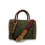 Ella Bag (Small) - Olive Suede