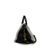 Devon Holdall - Natural Shearling and Black