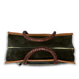 474 Holdall - Olive Suede