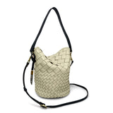 Richmond Bucket Bag - Sand Threaded Weave SAMPLE
