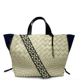 Bantham Tote - Sand Threaded Weave SAMPLE