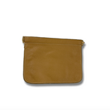 Small Snap Pouch - Brown Leather SAMPLE