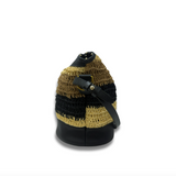 Richmond Bucket Bag - Striped Raffia SAMPLE