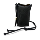 Mini Sling Phone Crossbody - Black Semi Perf