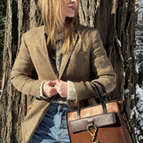 747 Bag - Bronze Suede