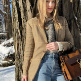 747 Bag - Bronze Suede