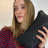 Snap Guapo Clutch - Black Semi Perf