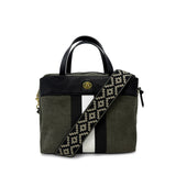 Amore - Olive Canvas Stripe