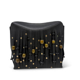 Small Fold Pouch - Beaded Black