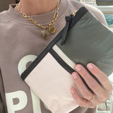 Small Canvas Pouch - Multi Quilted