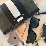 Small Canvas Pouch - Olive Canvas Stripe