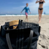 Oversized Tote - Washed Black Canvas